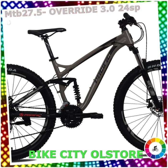 Dijual Sepeda  Gunung  Pacific  mtb  27 5 OVERRIDE 3 0 GRATIS 