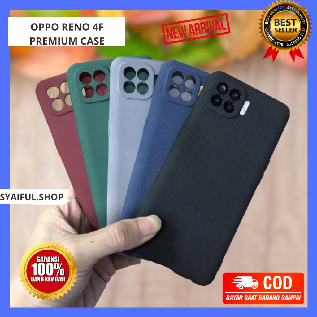 CASE  OPPO RENO 4F - PREMIUM TPU SANDSTONE SOFT JELLY CASE CAMERA PROTECTOR OPPO RENO 4F