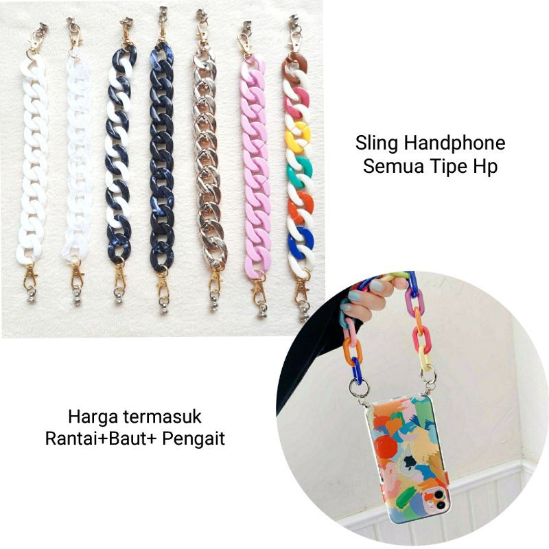 Strap Tali Rante Casing Handphone hand sling selempang artis nagita iphone vivo samsung xiaomi