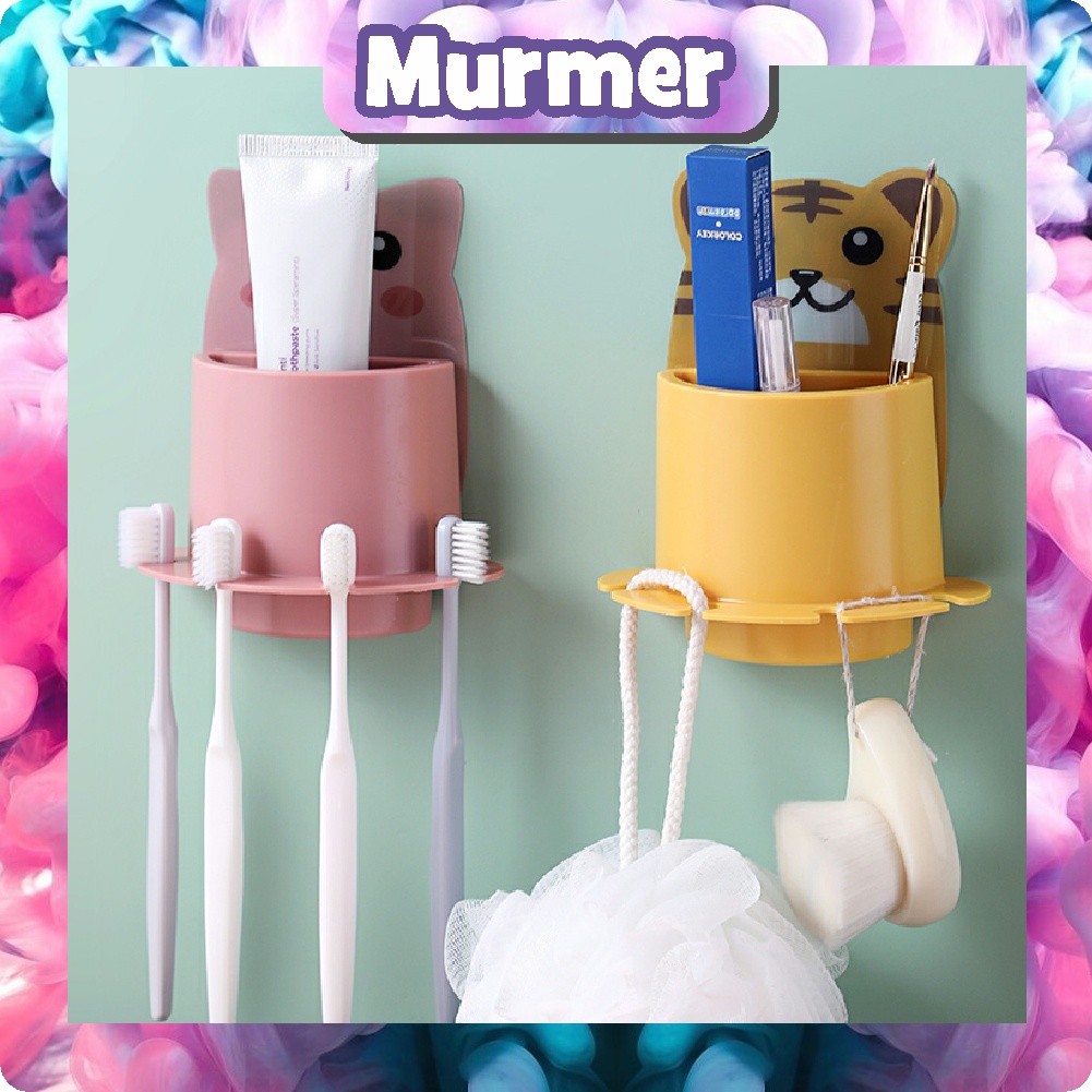 MurmerOfficial R400 Tempat Sikat Gigi odol Karakter Organizer Tempel Dinding Kosmetik Toilet The Little Things Holder