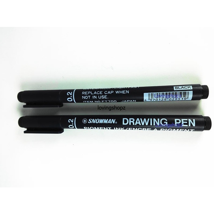 

Pendrawing- Pulpen Snowman Drawing Pen 0.2,Snowman 700 Drawing Pen 0.2 - Hitam -Drawing-Pen.