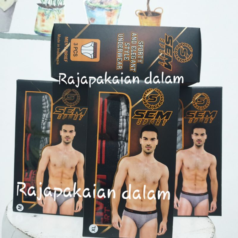 Celana dalam pria Sem 916 Harga 3 pcs