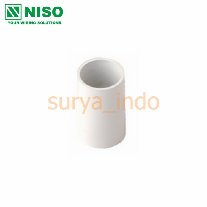 SOCKET / SOKET PIPA LISTRIK 20 MM NISO - SOK SAMBUNG / SAMBUNGAN PIPA