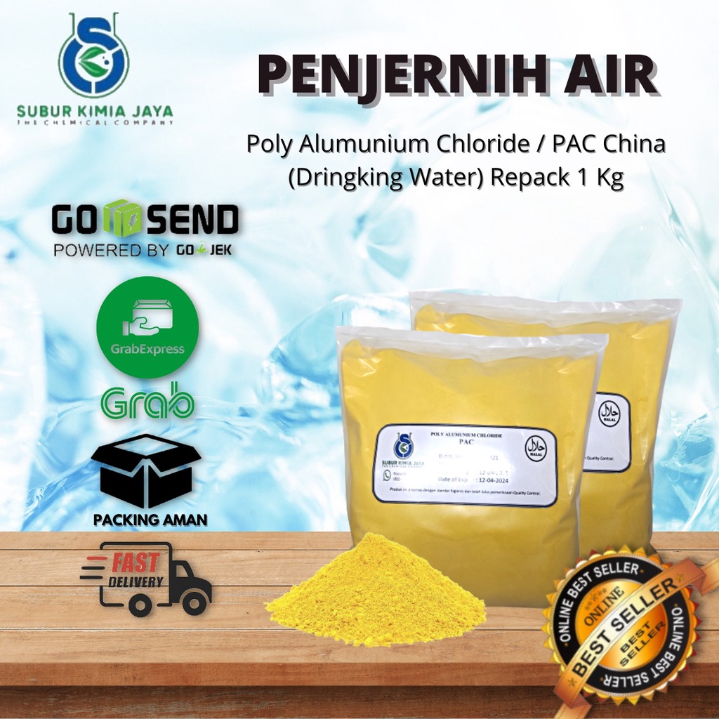 

Poly Alumunium Chloride Penjernih air / PAC Penjernih Air 1 kG Premium