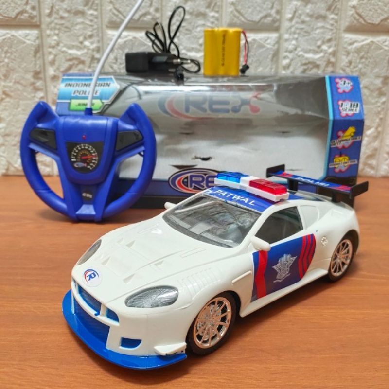 RC Mobil Polisi Remote Control Mainan Police Car Remot Kontrol Anak Laki Cowok