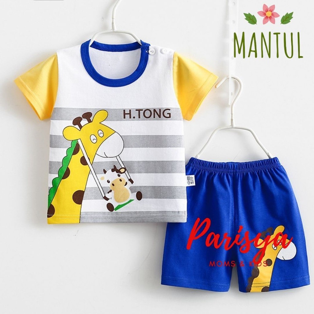 0-18 Bulan Setelan Harian Bayi Mantul / Pakaian Bayi / Jumper Import Anak (Parisya SHI-07LY)-SHI-07Q