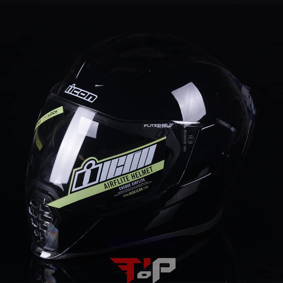 ICON AIRFLITE BLACK GLOSSY