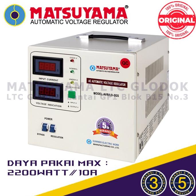 Termurah Stabilizer Listrik Stavolt Voltage Regulator Matsuyama 3000 Watt