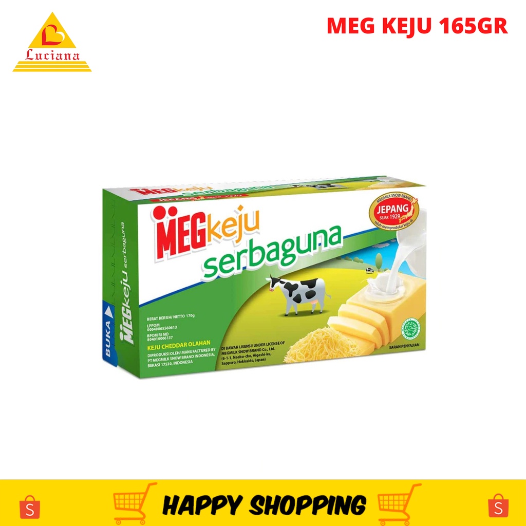 

Keju Meg Serbaguna 165g Termurah !!