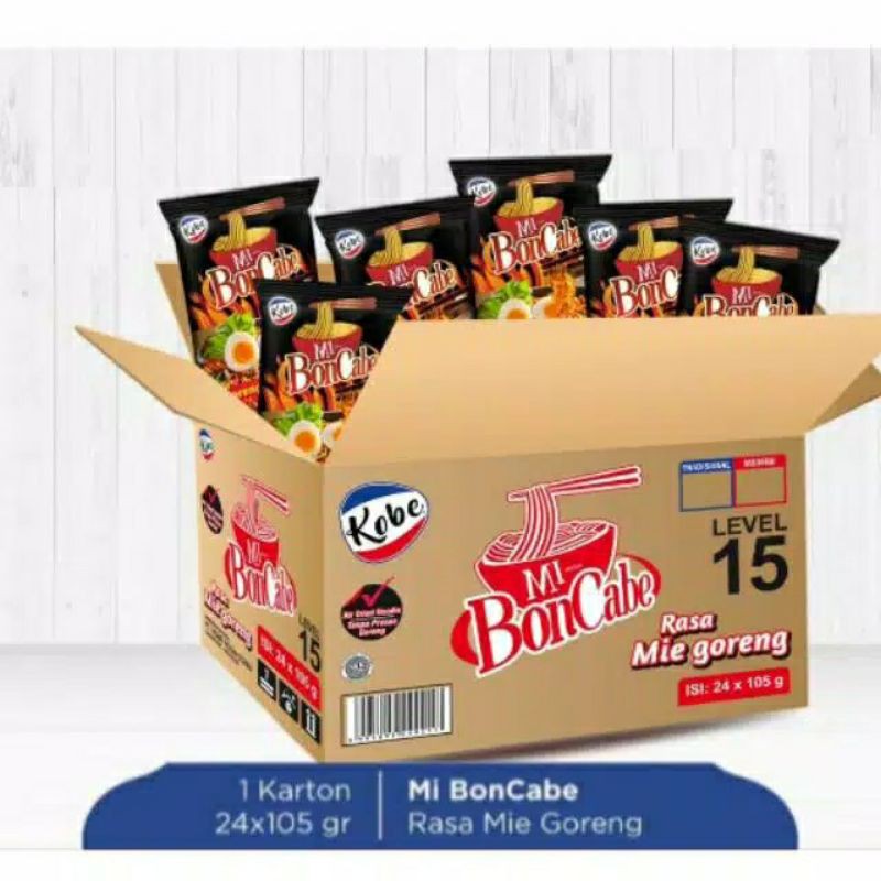 

Mi Boncabe 1 karton isi 24 per dus mie goreng bon cabe level 15