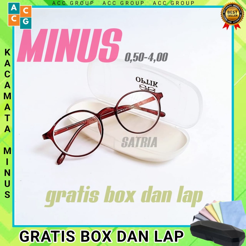 KACAMATA MINUS GAYA TRANDY KOREAN (0.50 s/d 6.00) FREE BOX DAN LAP SUNGLASSES UNISEX NEW IMPOR