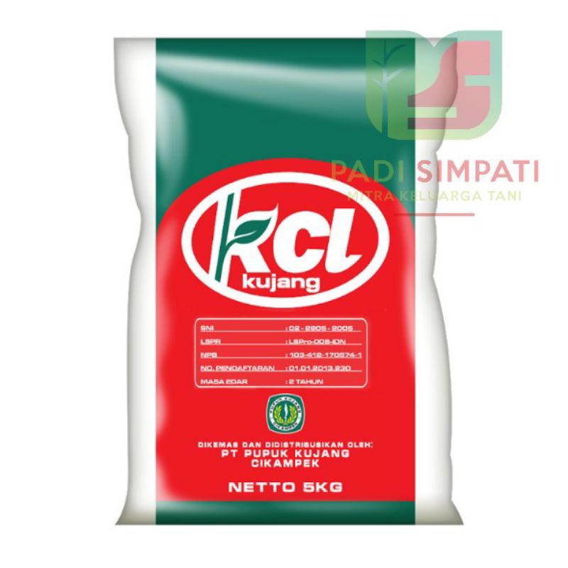 Pupuk KCL KUJANG Kemasan Pabrik 5Kg