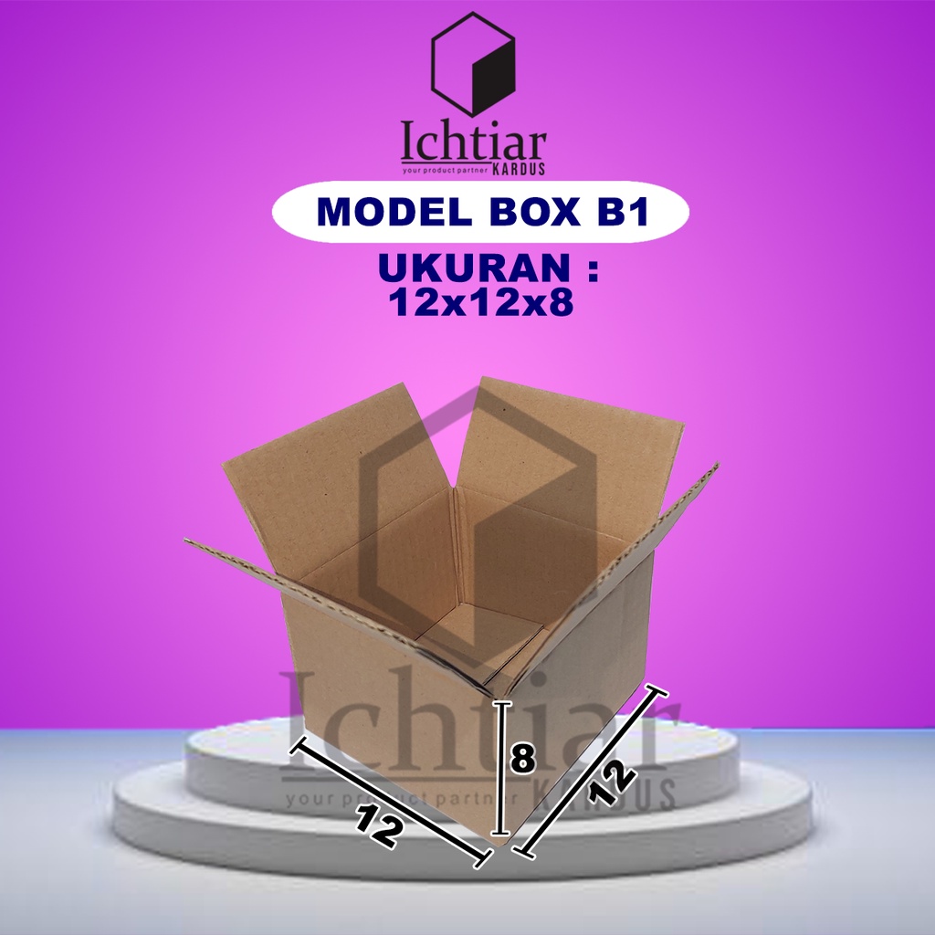 

Karton / Kardus / Box Packing Ukuran 12x12x8 Cm