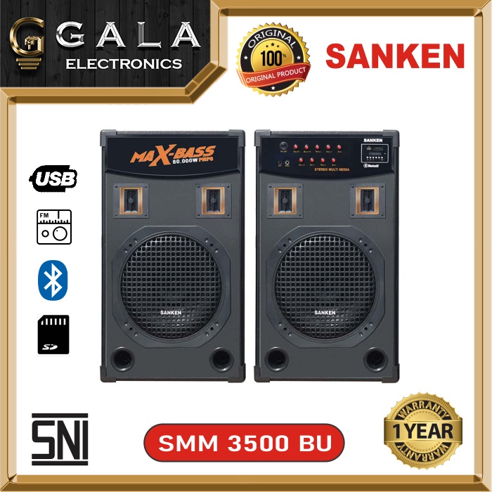 Speaker Aktif Sanken SMM 3500 BU