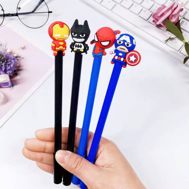 Pulpen iron man captain America spider man pulpen karakter avengers gel pen pulpen avengers