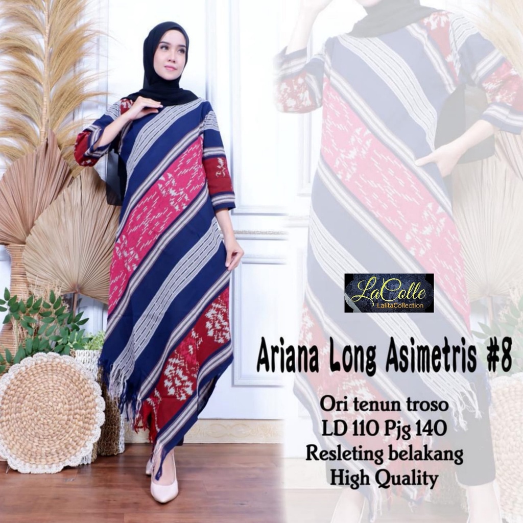 BATIK LONG TUNIK ASIMETRIS TENUN/ SABRINA LONG ASIMETRIS/ SALWA LONG TENUN LANCIP/ NADIRA LONG TENUN