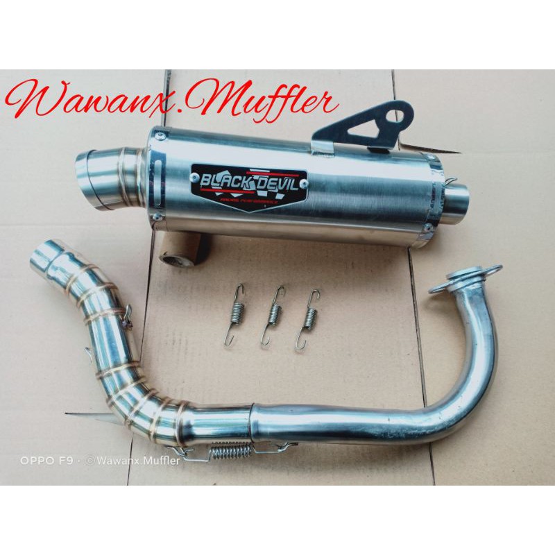 KNALPOT BLACK DEVIL ( INLET 38MM & 50MM ).Buat Nmax,Aerox,Vario,PCX,Beat,Mio,Scoope,Fino,Xeon,dll-4