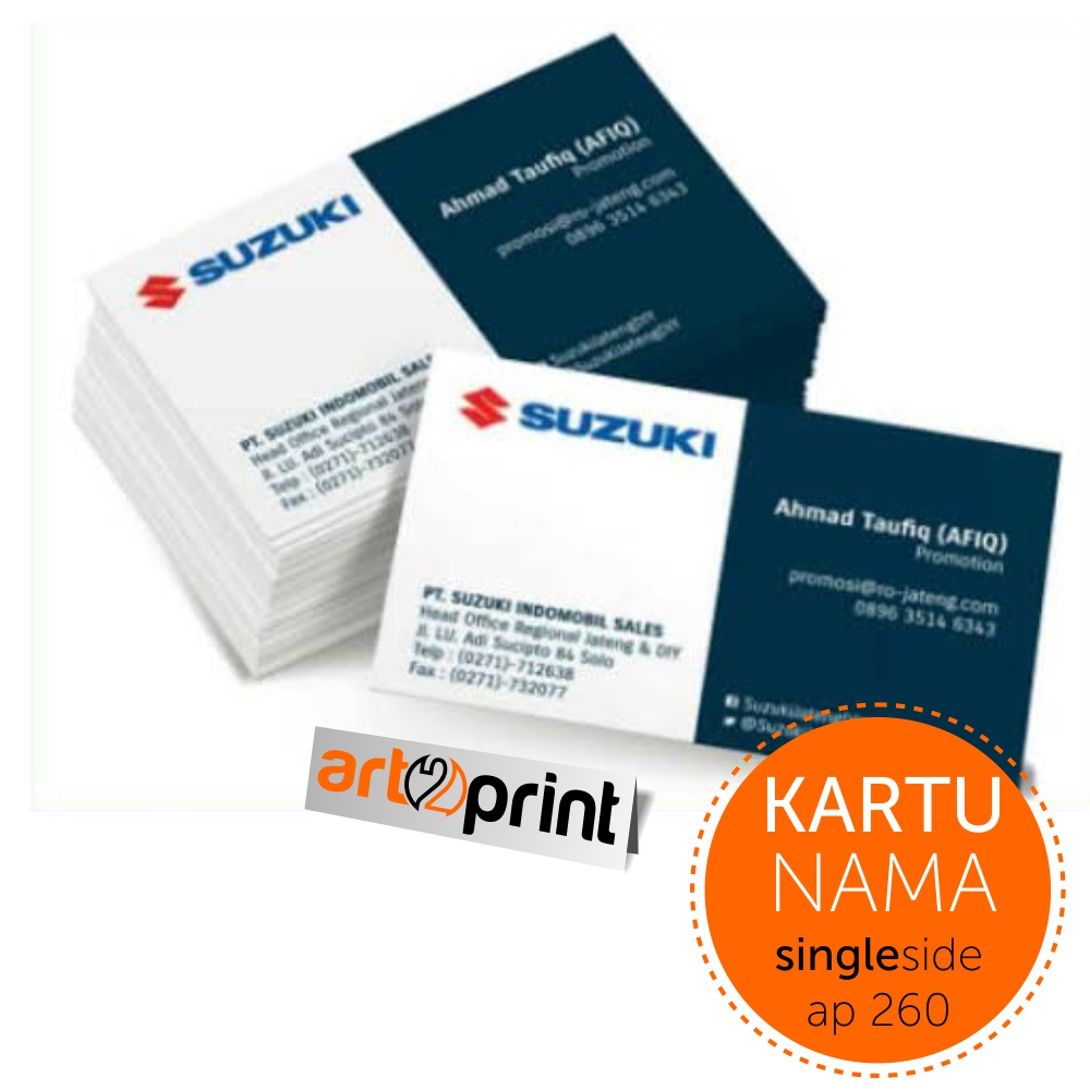 

Kartu Nama Full Color 1 Muka