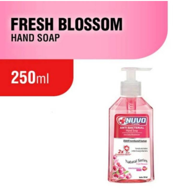 Nuvo Hand Soap / sabun cuci tangan Anti Bacterial 250ml Pouch &amp; Botol