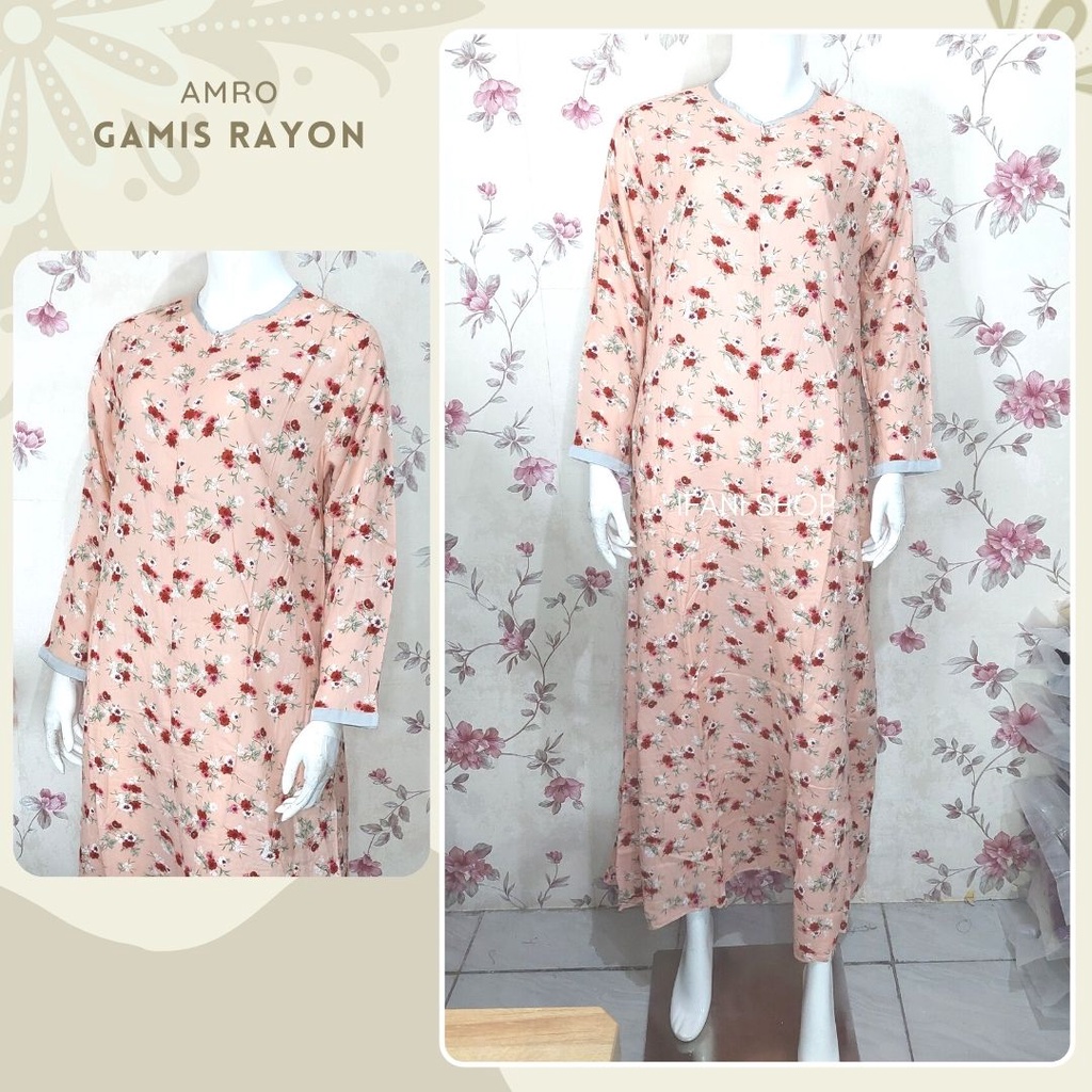 IFANI || Gamis Rumah || Bahan Rayon Viscose || Premium || Amro || Gamis Kekinian || Gamis Viral || G