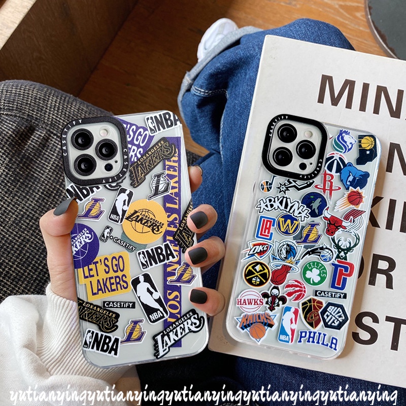 Soft Case Tpu Motif NBA Lakers Untuk IPhone 7 8 Plus 6 6s Plus 11 13 12 Pro Max XR X XS Max SE 2020