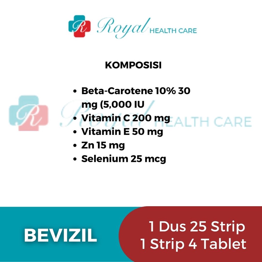 BEVIZIL BOX 100 TABLET Sebagai Suplemen Vitamin