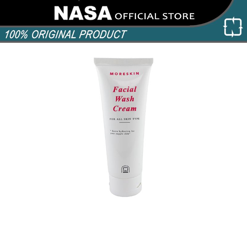 MORESKIN FACIAL WASH CREAM NASA - NEW PRODUCT - MORESKIN FACIAL WASH CREAM - SABUN CUCI MUKA MORESKI