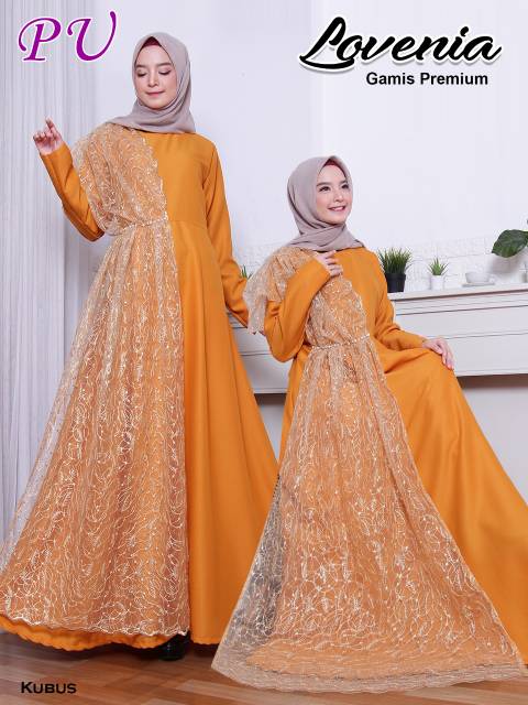 Gamis Pesta Mewah LAVENIA Gamis Kondangan Muslimah Bridesmaid Pesta