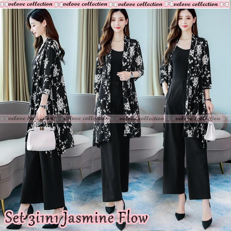 BAJU SETELAN WANITA MURAH KEKINIAN IMPORT KOREAN PREMIUM TERBARU / SETELAN WANITA KERJA KANTOR 5591