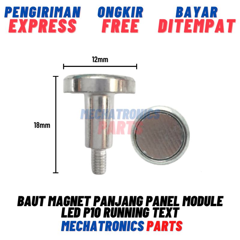 [SKP-9011] BAUT MAGNET PANJANG PANEL MODULE LED P10 RUNNING TEXT