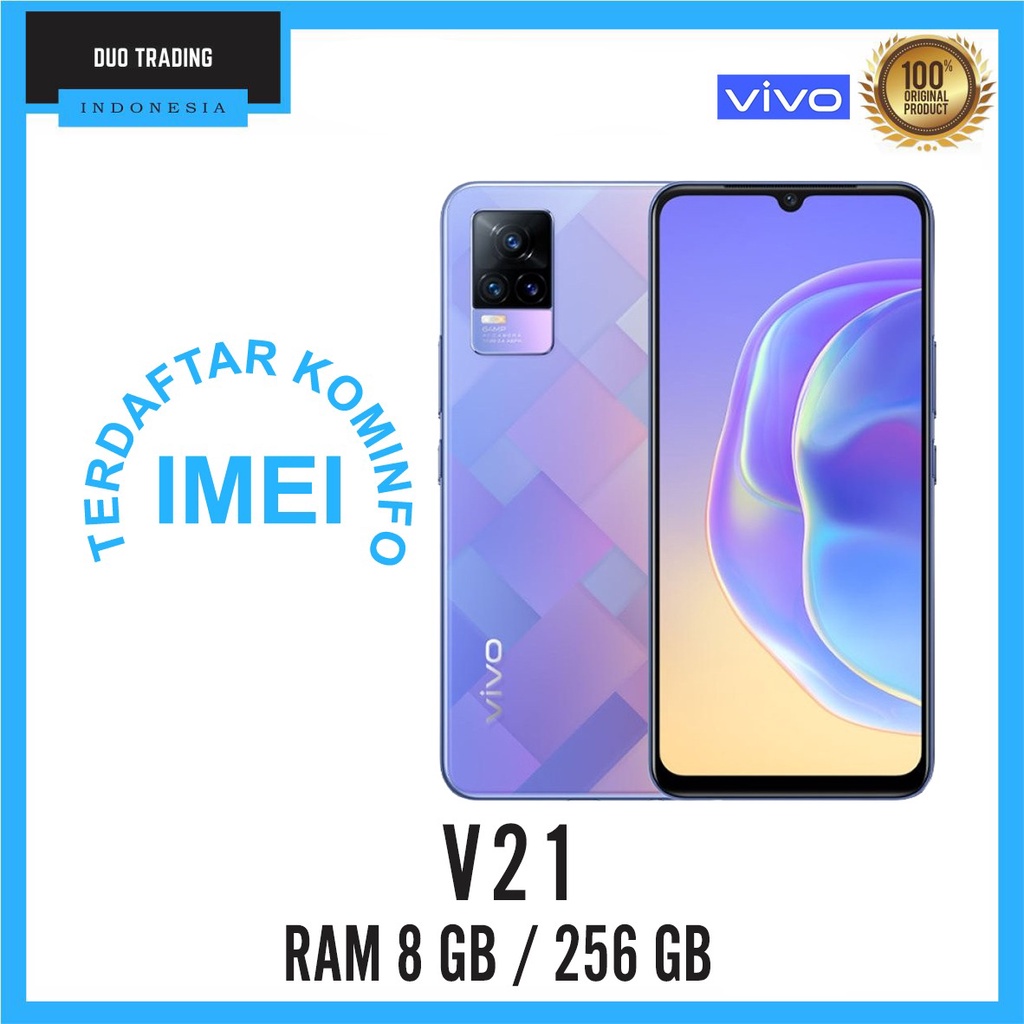 VIVO V21 4G 8+3/256 GB NEW SERIES GARANSI RESMI
