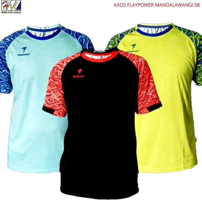 Kaos badminton Flypower mandalawangi 8