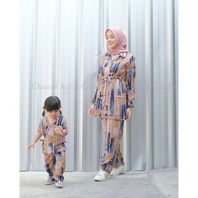 SETELAN ALYA COUPLE IBU DAN ANAK  PREMIUM BAHAN RAYON
