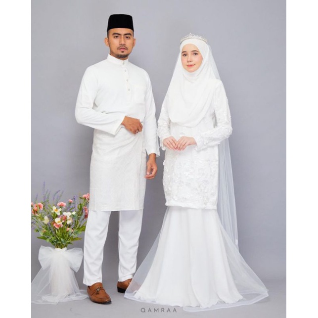 baju akad couple melayu malaysia