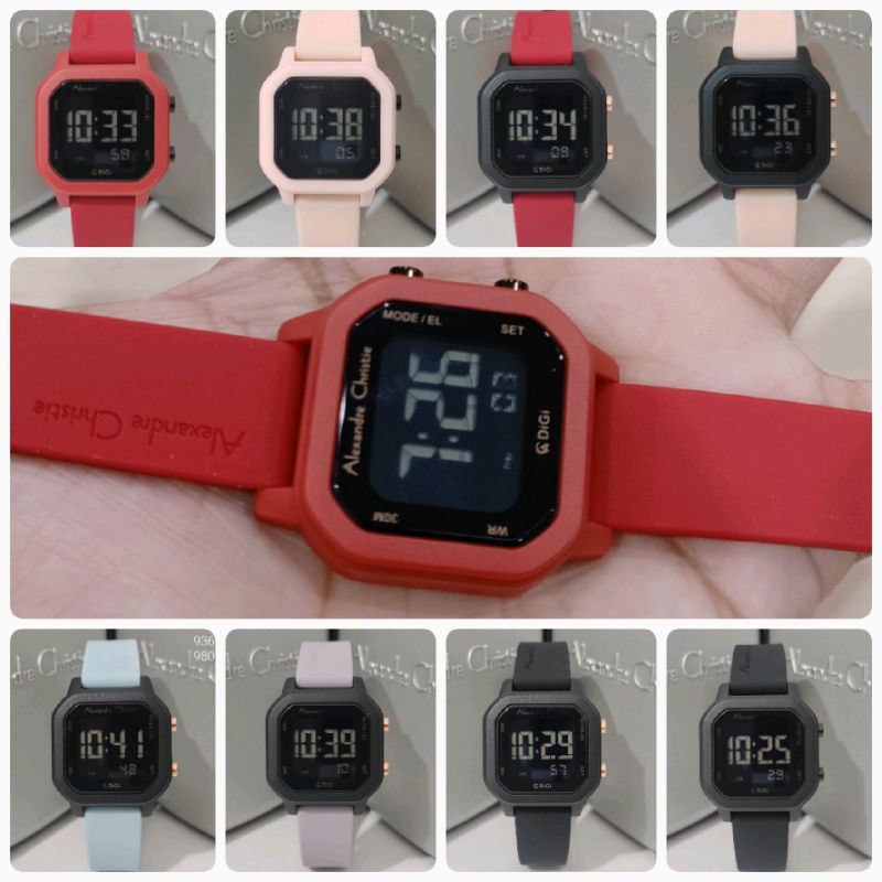 Jam Wanita Digital Alexandre Christie AC9365 |  AC 9365 Digi ORIGINAL