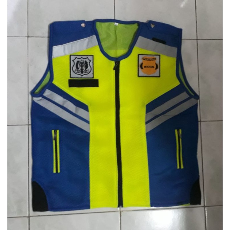 Rompi SATPAM Original Doblemess biru hijau stabilo