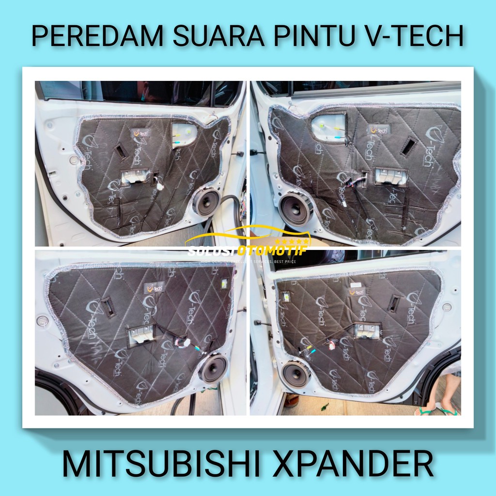 MITSUBISHI XPANDER Peredam Suara Pintu Aksesoris Mobil VTECH Ori Plug n Play + Peredam Noise Speaker