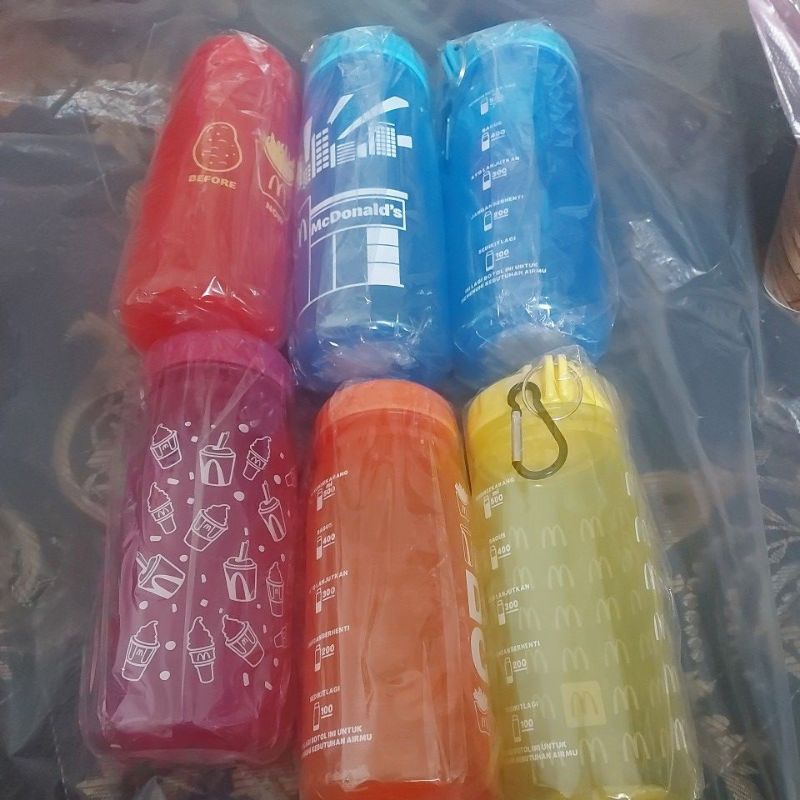 ORIGINAL BOTOL MINUM MCDONALD COLORFUL