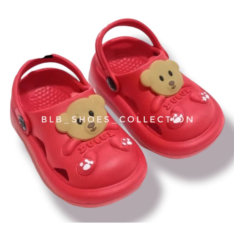 Sandal anak tali belakang karakter Baby Bear,sandal Baim anak karakter terbaru nyaman sandal kodok anak kekinian