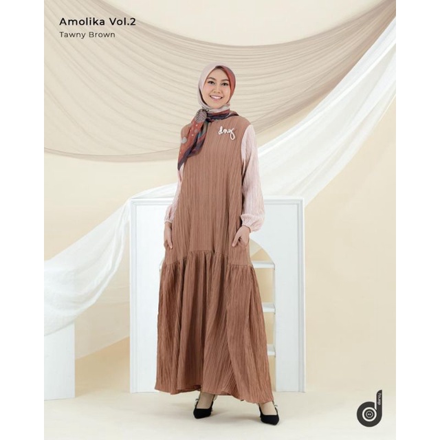 Deenay amolika tawny brown dress