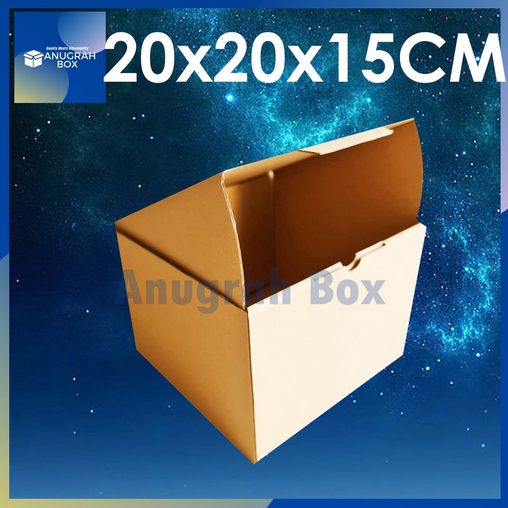 

Kardus box 20x20x15 cm (ECER) Diecut dus pizza donut kotak packing baju kue hampers giftbox