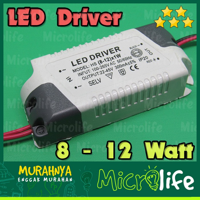 LED DRIVER 8 - 12 WATT 300 mA