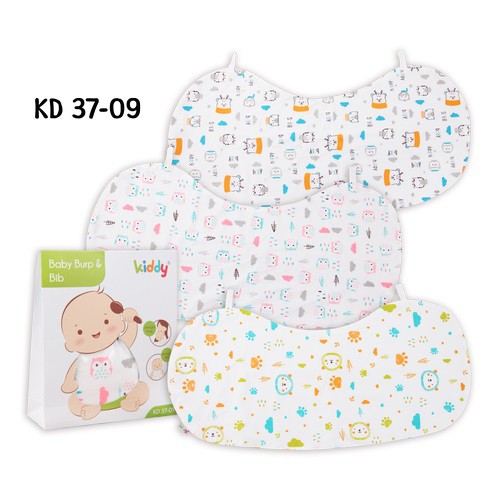 Kiddy Baby Burp &amp; Bib Celemek Makan Bayi / 37009