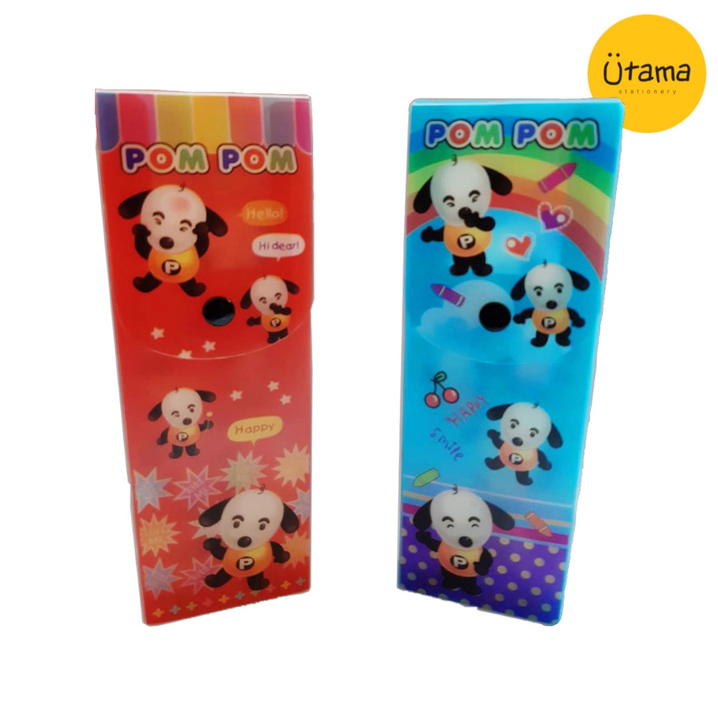Tempat Pensil Plastik Kancing Joy-Art  0618 / Kotak Pensil / Pencil Case