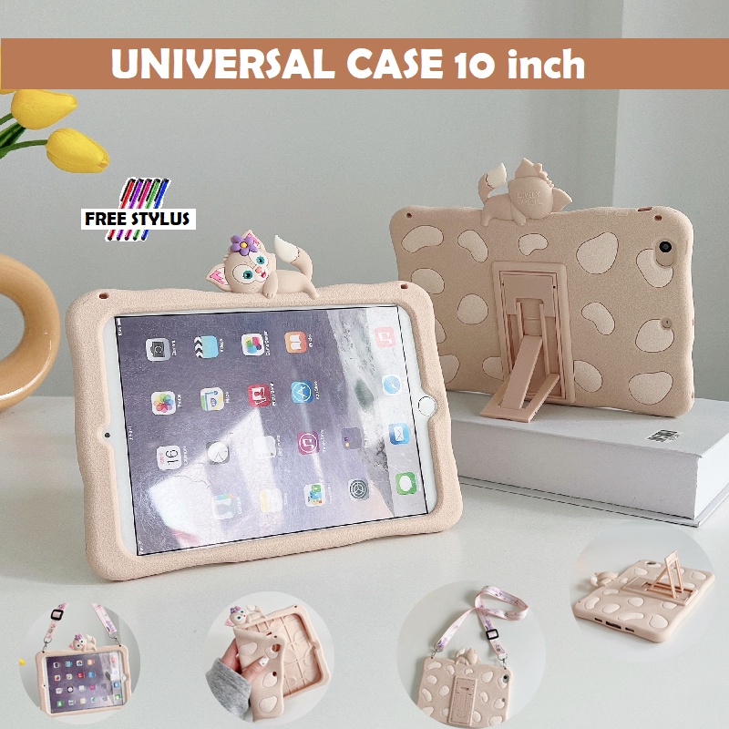 Olike EduTab E3 10 Inch Linabell Cream Case Anak Kids Cover Casing
