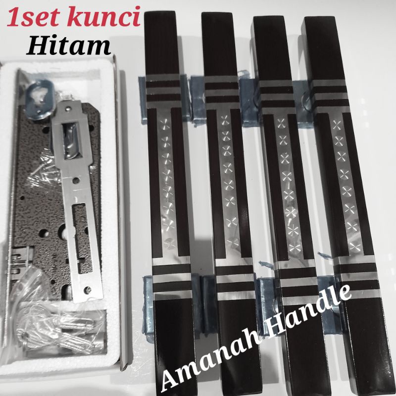 Fullset 45cm - HANDLE PEGANGAN PINTU RUMAH STAINLESS ANTI KARAT