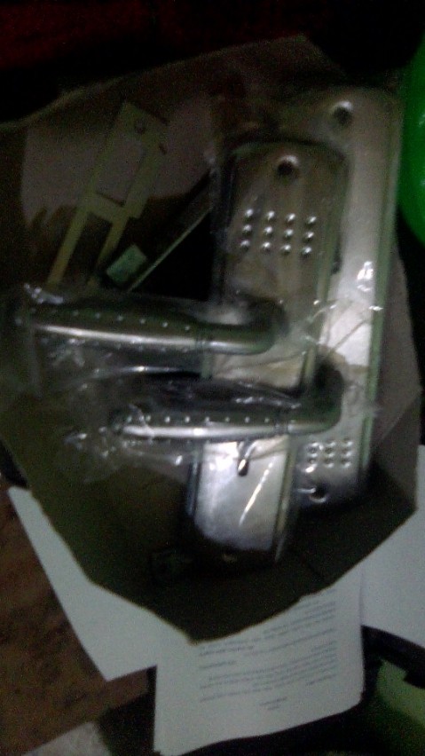 1set Kunci Pintu Tanggung Bulat Bintik Silver Top Grande Hijau Jadul Pegangan Pintu Handle Pintu