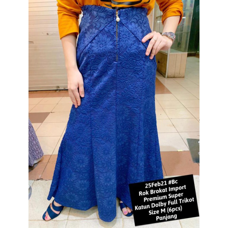 Rok Brokat Import PANJANG