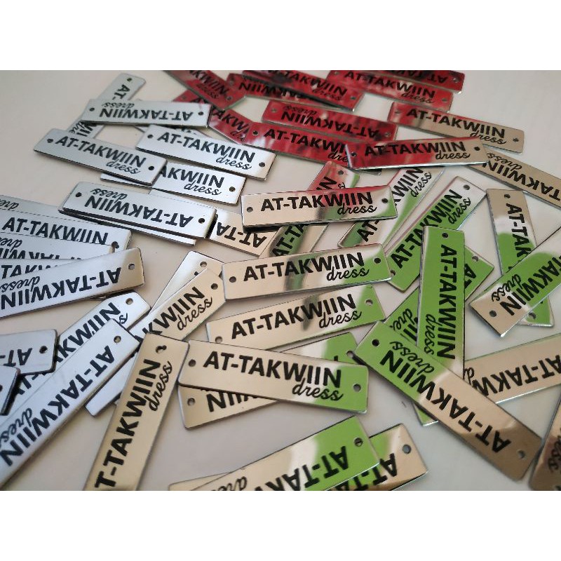 

Label Plat Stainless/silver Murah