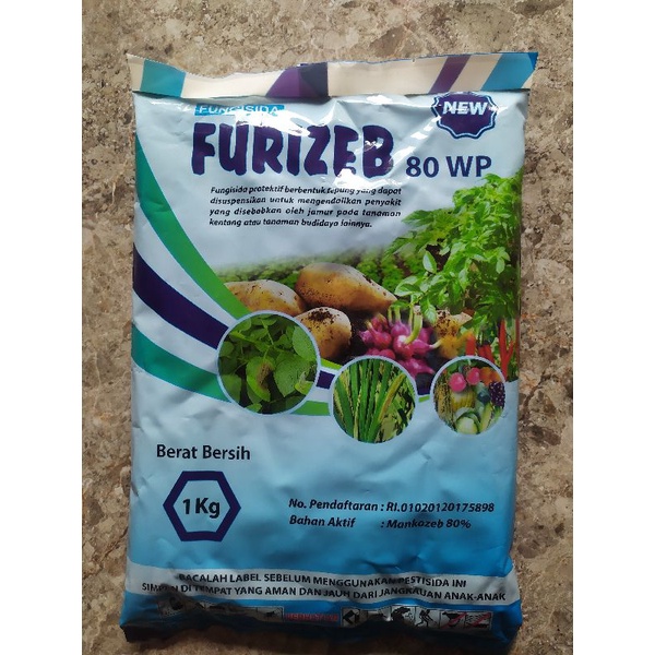 Fungisida FURIZEB Biru / Mankozeb biru kemasan 1kg (mankozeb 80%)
